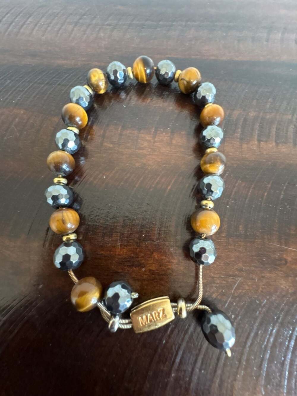 MARZ GENUINE BEADED BRACELET MEN/WOMEN - SIZE M